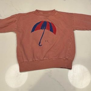 BOBO CHOSES 
Umbrella Organic Cotton Sweatshirt | Terracotta